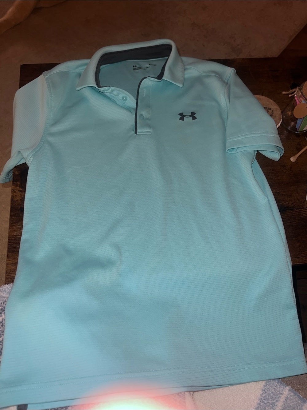 Under Armour Men’s Aqua Performance Polo with Dark Logo Trim